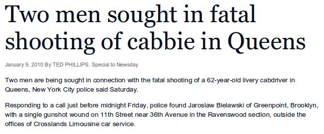 Screenshot of a news article
