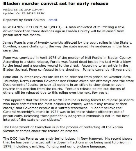 Screenshot of a news article