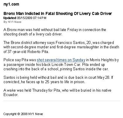 Screenshot of a news article