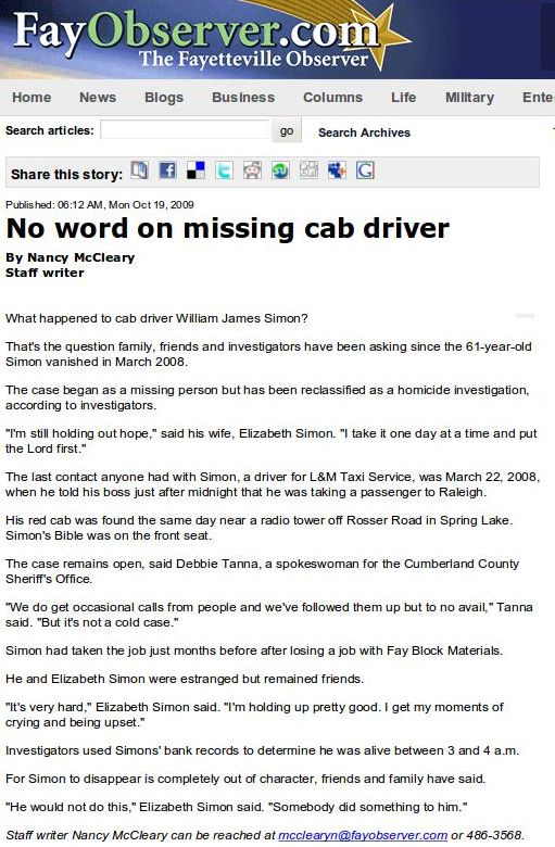 Screenshot of a news article
