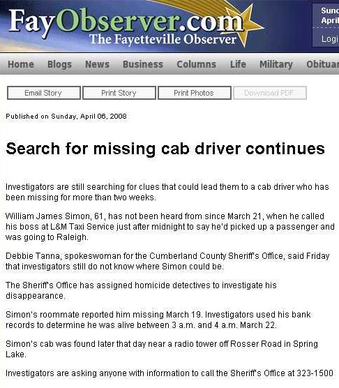 Screenshot of a news article