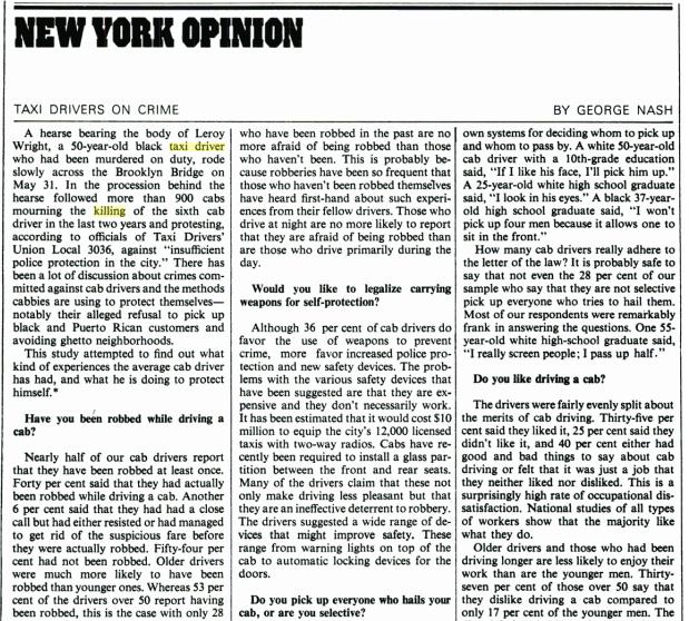 Screenshot of a news article