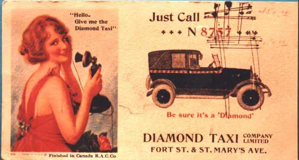 Diamond cab ad