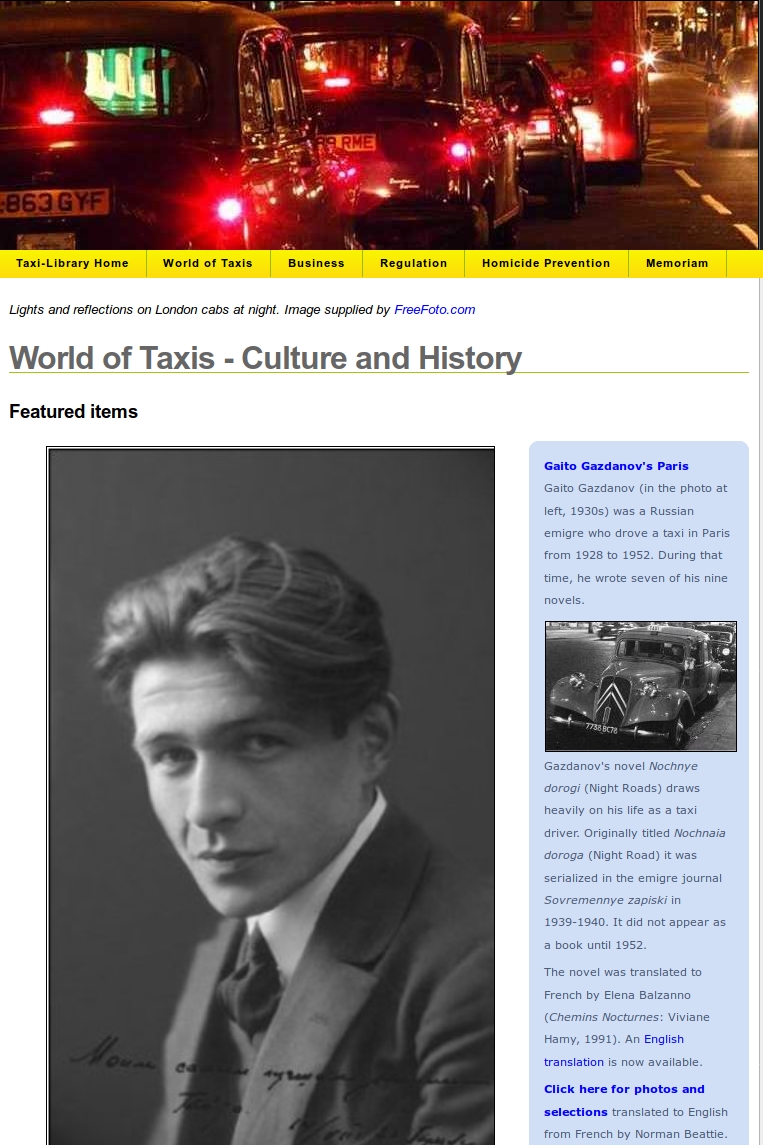 Link to the Legacy Taxi-Library World of Taxis Page
