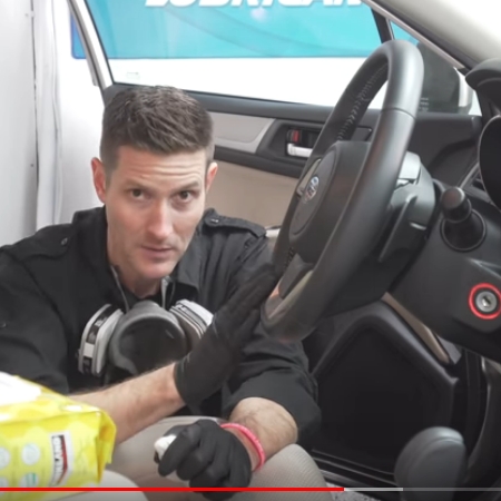 In this YouTube video a professional detailer shows how and why to disinfect and clean the interior of a car